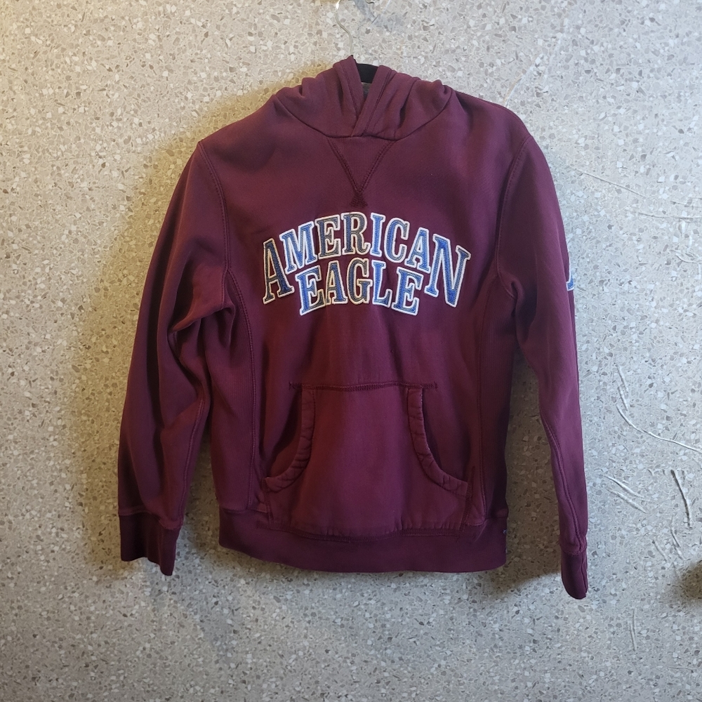 Y2k, American Eagle Men's Hoodie,.With The Vintage Thick Quality‎ Fabric, Size S